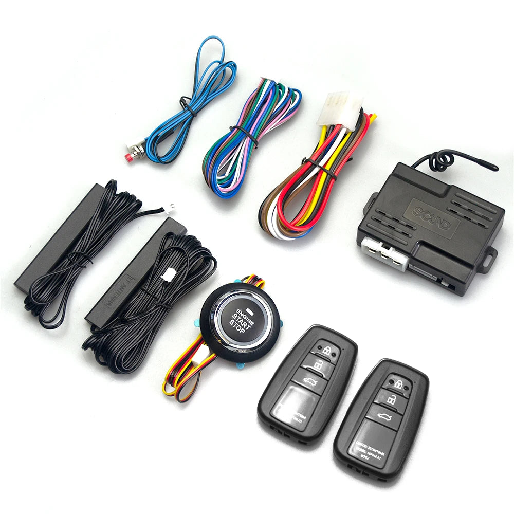 Universal Modified PKE Keyless Entry Start System One Touch Start Stop Button Bluetooth APP Remote Control for Toyota remote con