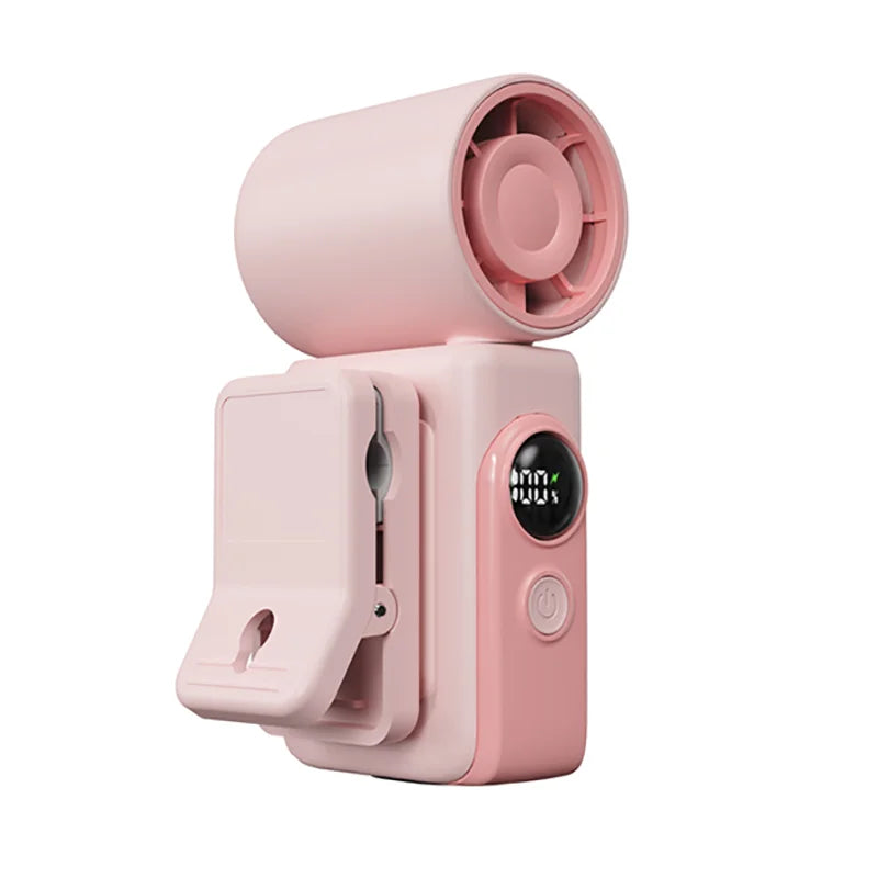 Mini Clip Fan Portable Handheld Fan USB Rechargeable Rotatable Mini Clip On Fan for Stroller Umbrella Personal Cooling Hand Fan