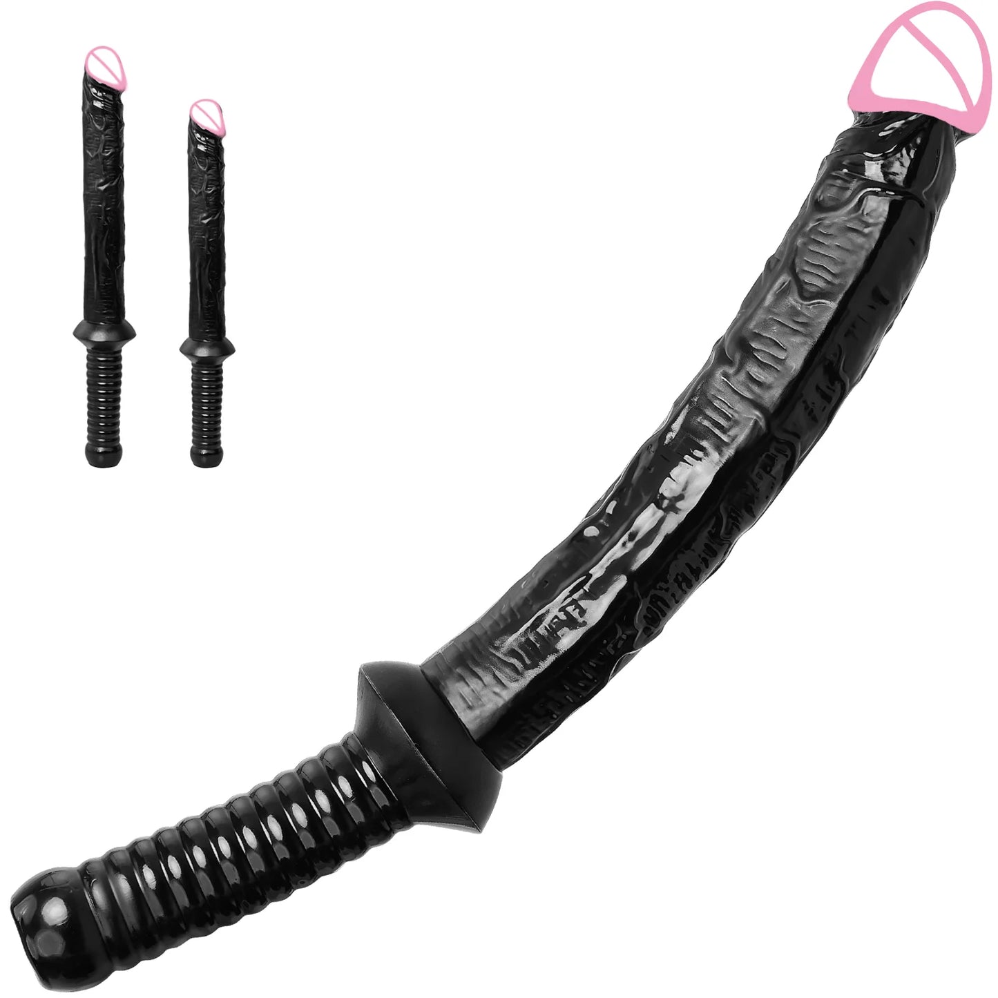 Adult Sex Toys Super Long Dildo with Handle Soft Penis Anal Plug Penetration Anal G-Spot Anal Stimulation Samurai Sword Big Dick