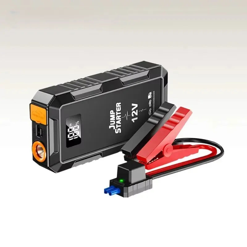 Wireless Charging Car Jump Starter with Portable Power Bank - 12V Emergency Auto Battery Booster