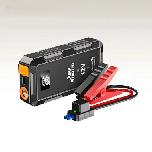Wireless Charging Car Jump Starter with Portable Power Bank - 12V Emergency Auto Battery Booster