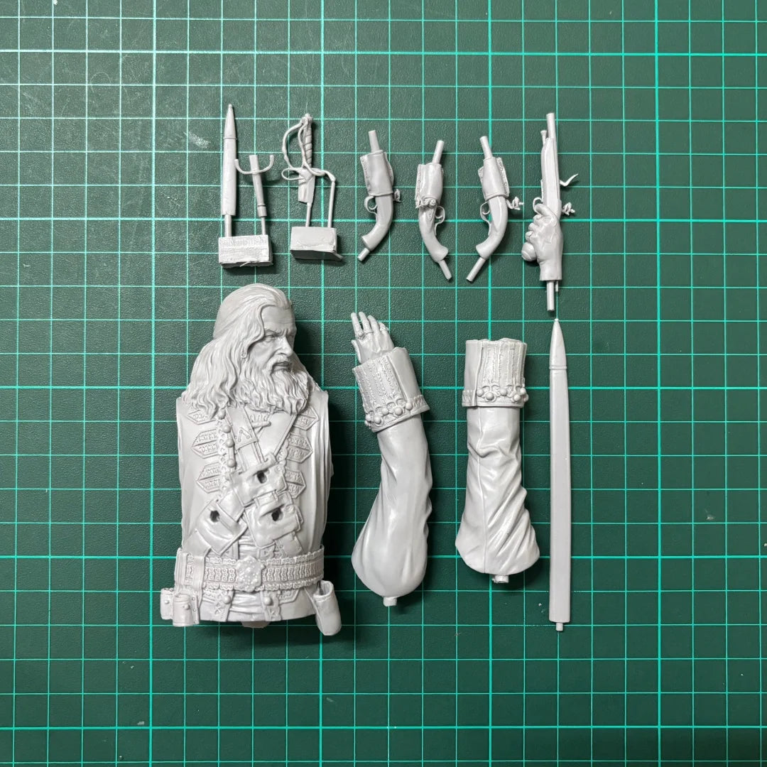 1/10 scale resin unpainted model kit, bust, military theme, unassembled and unpainted GK