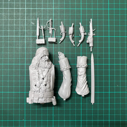 1/10 scale resin unpainted model kit, bust, military theme, unassembled and unpainted GK