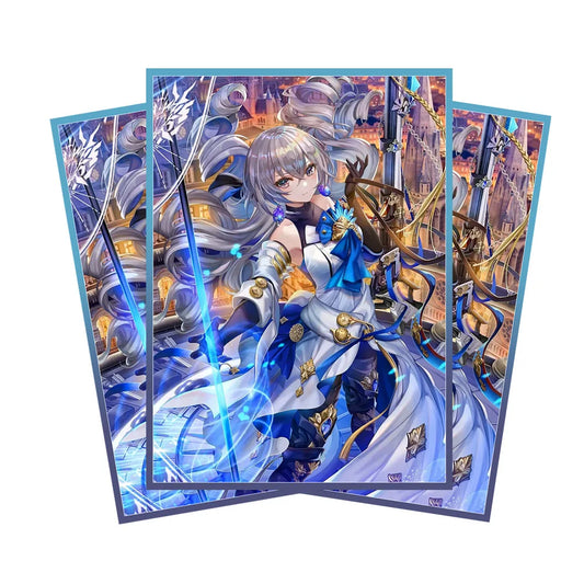 60PCS 67x92mm Holographic Card Sleeves Standard Size Anime Card Sleeves Board Game for MTG/PKM Protective Cards as Toys Gifts