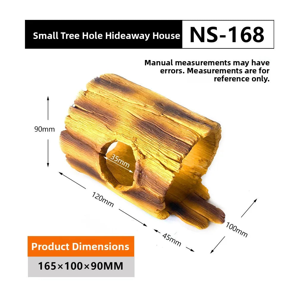 Nomoypet NS162 Rock Cave Simulation Pet Reptile Spider Turtle Sunbathing Platform Hideout Caves for Pets Reptiles Supplies