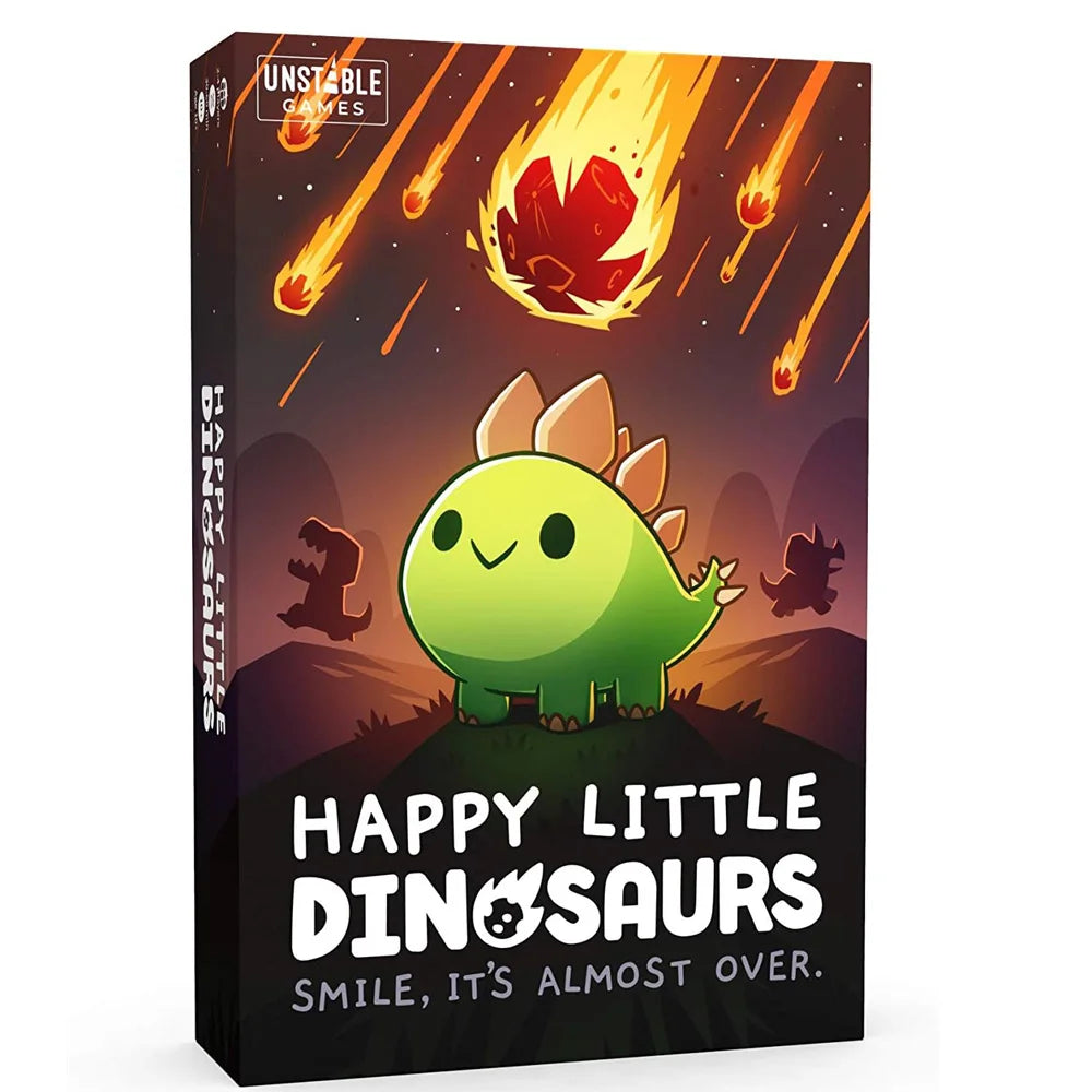 Unstable Games Happy Little Dinosaurs Board Game Funny Unicorns Card Game Family Board Games for 2-4 Players