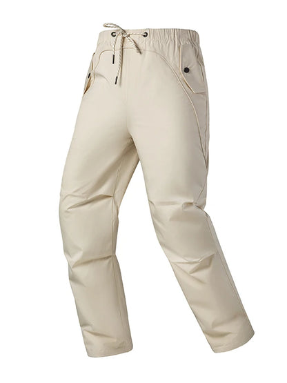 90 Duck down Waterproof Men's Winter Outdoor Straight Leg Pants Anti-Cold Fashionable Urban Style Long Trousers for Casual Use