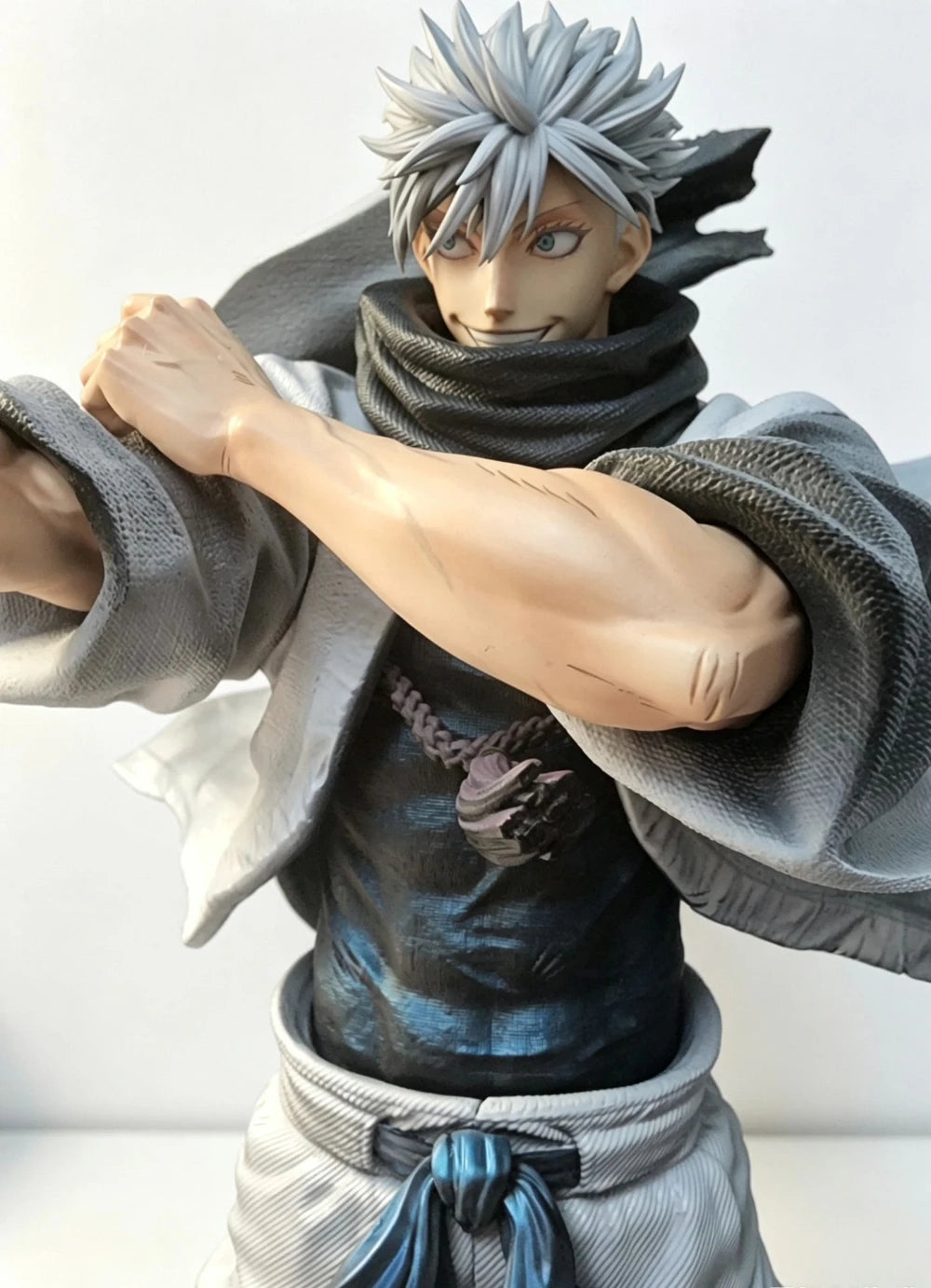 In Stock KO JJK Gojo Satoru Statue Premium Resin Figure Three Head Sculpts Two Upper Body Parts Anime Collection Gift
