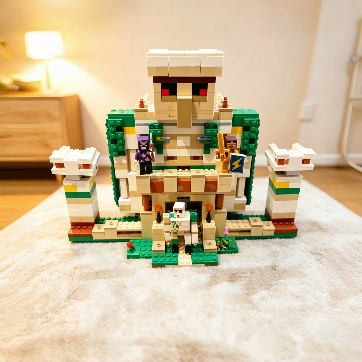 Building Blocks Series 21250, Iron Golem Building Fortress DIY Model, Educational Series, Castle Puzzle, Holiday Gift, Deskto