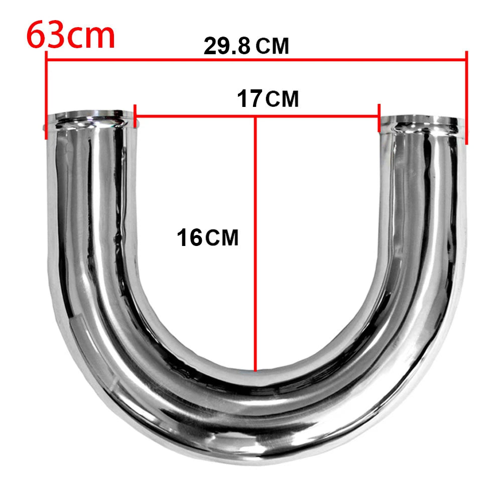 51/63/76mm 2/2.5/3 Inch Car Turbo Air Vent Pipe  0 45 90 180 Degree LS Type Aluminium Tube Universal Racing Cold Air Intake Pipe