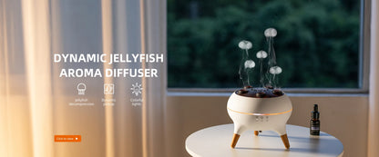 Jellyfish Aroma Humidifier Aromatherapy Diffuser Creative Ultrasonic Essential Oil Diffuser Remote Control Mist Humidifier