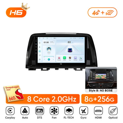 Ainavi Car Multimedia Player For Mazda 6 GJ Atenza 2013 2014 2015 Touring Sport GT wireless Carplay Android Auto 4G Wifi 2din