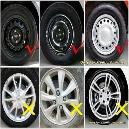 Hub Caps 4pcs Universal Iron Steel Wheel Cover Car Accessories Replacement Wheel Case R14 R15 R16  Car Hub Cap Wheel Rim Cover