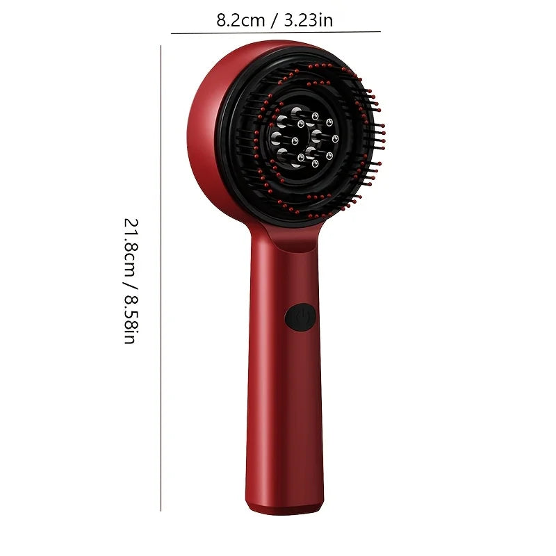 Electric massage comb household red bald skin liquid guide comb micro-current head massager hair brushesbrosse a cheveux