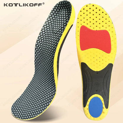 EVA Sports Arch Support Insoles Shock Absorption Deodorant Breathable Cushion Orthopedic Inserts for Running Basketball Shoes