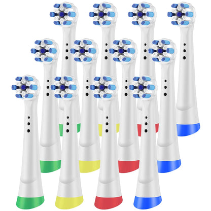Rotation Replacement Brush Heads Compatible with Oral B iO 2/3/4/5/6/7/7G/8/9/10 Series Electric Toothbrush (4/8/12 Pcs)