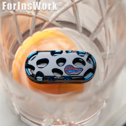 Metal Toys Dz Zirconium Skeleton TopB KONG Push Slider Stress Relief Toy Adults Office EDC Fidget Toy