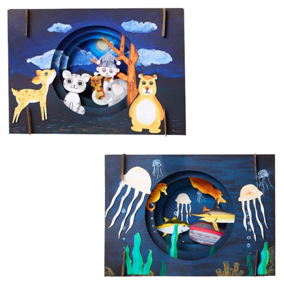 Multicolor Children’s Art Craft Puzzle Set 3D Handmade Coloring Craft Kits for Creative Educational Activities Kids