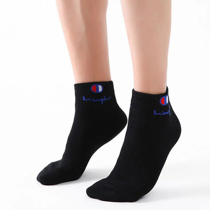 10/20/30 Pairs Ankle Socks Men Women Cotton Brand Socks Athletic Running Socks Cushioned Breathable Low Cut Sports Short Socks