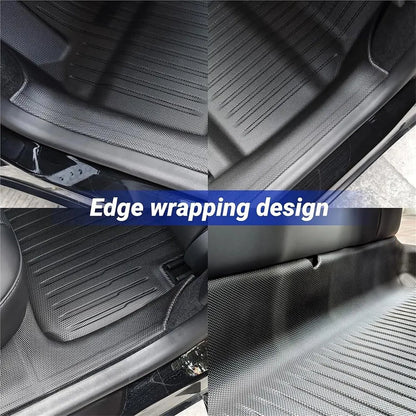 For Tesla Model Y Juniper 2025 2026 Floor Mats with Door Sill Protector LHD RHD All Weather Trunk Mats Foot Liner Backrest Mats