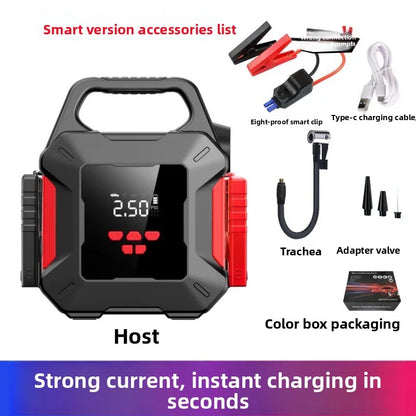 SUKIN High Capacity Booster Starting Device with Air Compressor.Portable Power Station for 12V Petrol Diesel Car.Jump Starter