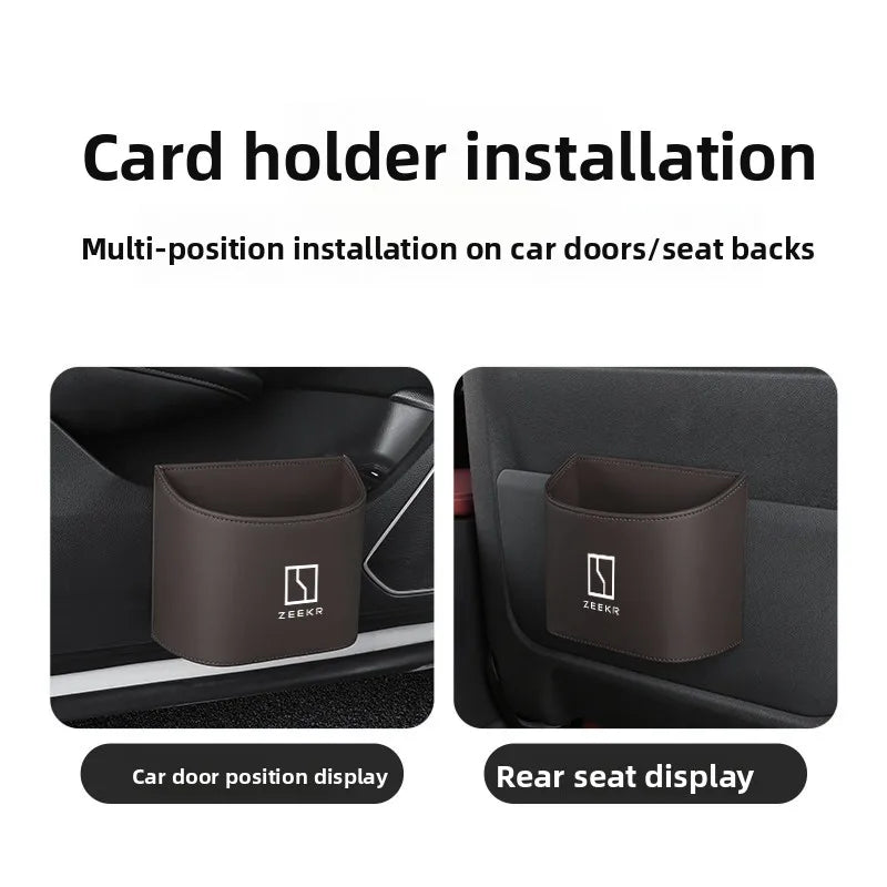 Suitable for ZEEKR 007gt 7X Zeekr 001 009 mix zeekr 9x car garbage bin storage box, car door water cup holder