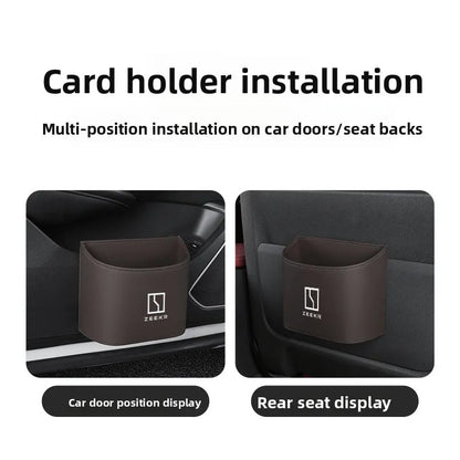 Suitable for ZEEKR 007gt 7X Zeekr 001 009 mix zeekr 9x car garbage bin storage box, car door water cup holder