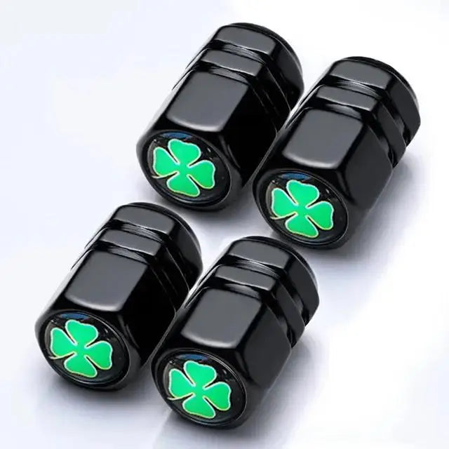 Champ Aluminum Car Tire Valve Stem Caps Wheel Nipple Cover AirCover Cap Set for Cars SUVs Bike Trucks BHL1858-FRO