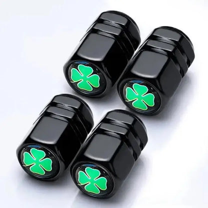 Champ Aluminum Car Tire Valve Stem Caps Wheel Nipple Cover AirCover Cap Set for Cars SUVs Bike Trucks BHL1858-FRO