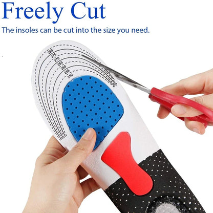 1Pair Orthopedic Insoles Memory Foam Cushion Gel Insole Silicone Arch Support Pads Sport Shoe Pad Soft Running Insert