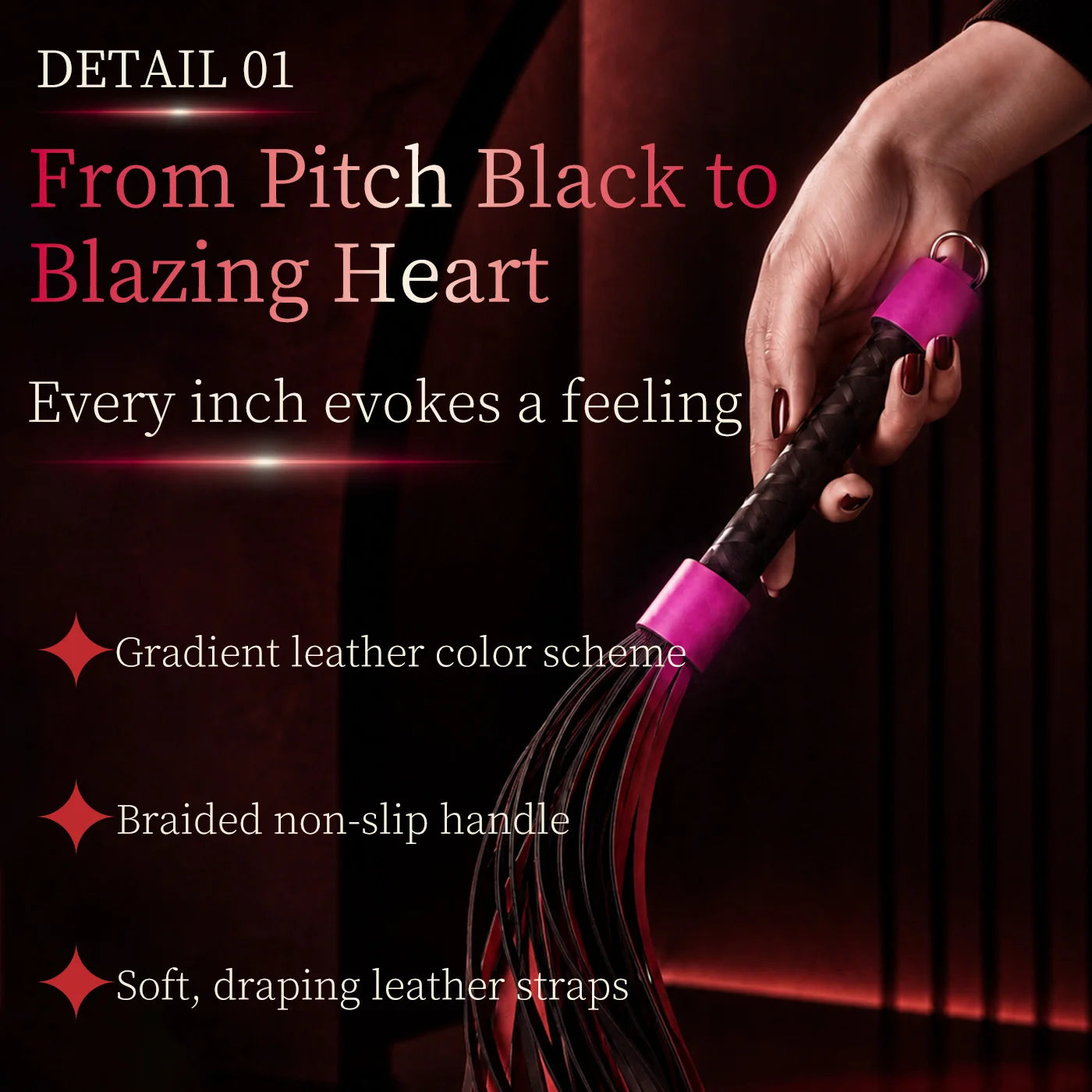 Leather Sexy Spanking Whip Bdsm Bondage Fetish Horse Tassel Tails Lash Adult Erotic Flogger Flirting Sex Toys for Couple Games
