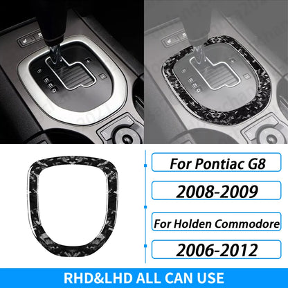 For Pontiac G8 2008-2009 For Holden Commodore 2006-2012 Carbon Fiber Gear Shift Frame Panel Trim Cover Car Accessories Sticker