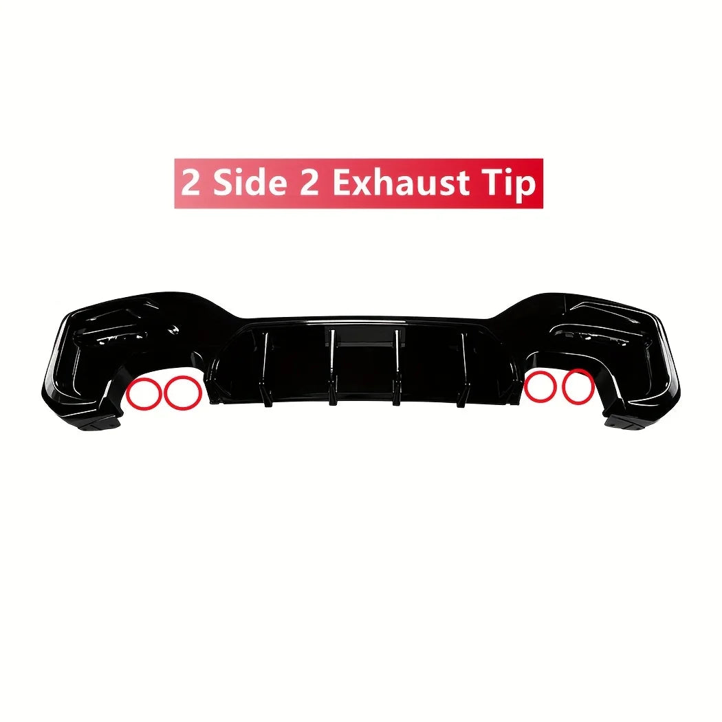 Gloss Black Rear Lip Diffuser Spoiler Body Kit For BMW 1 Series M Sport F20 F21 M135i M140i 2015-2019 Exterior Styling