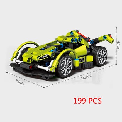 City Technique Speed Racing Car old Classic Sport Model Building Brick Super Racer Great Rally Vehicles Block Christmas gift Toy