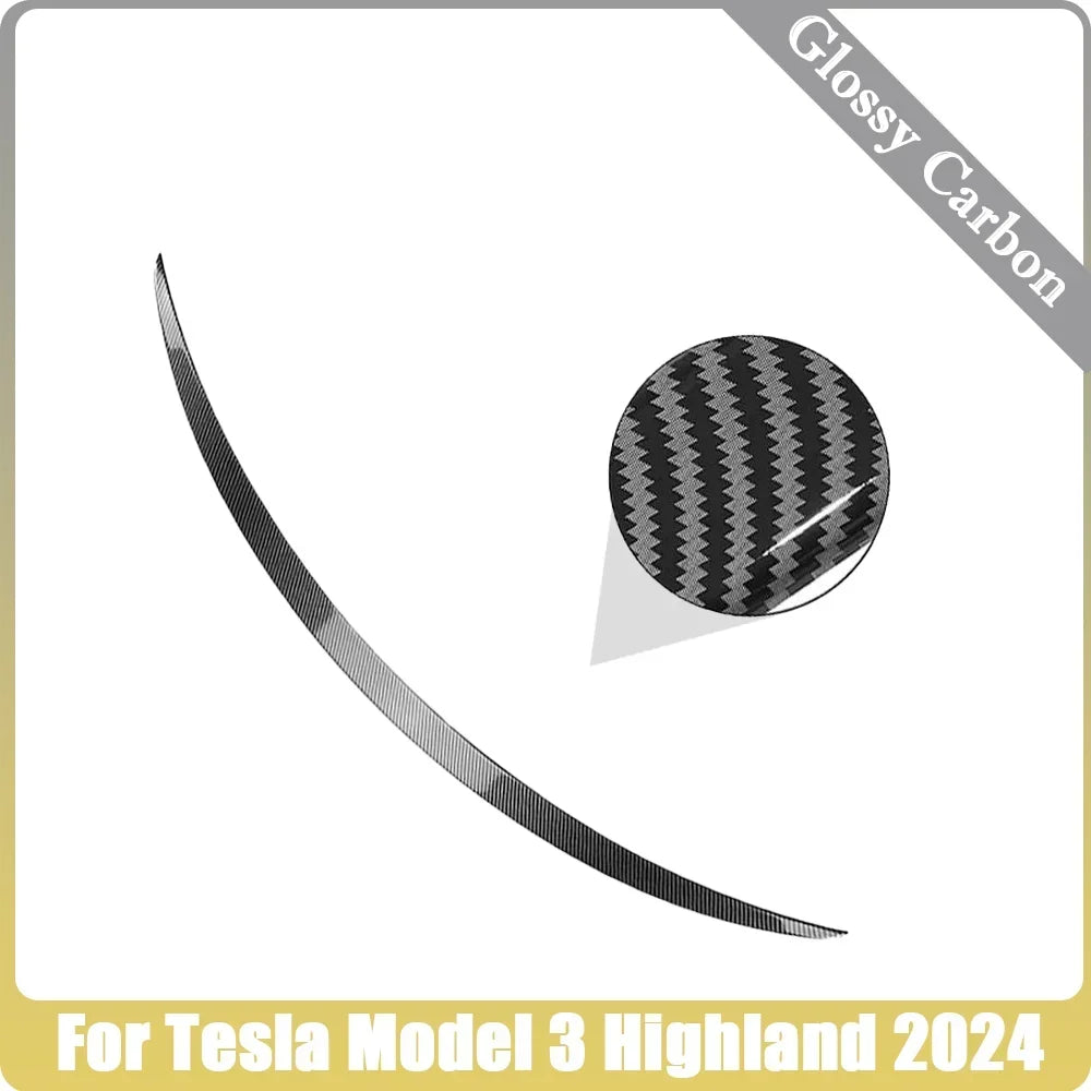 XVIP Rear Trunk Spoiler For Tesla Model Y 21-24 For Model 3 17-23 Highland 2024 Carbon Fiber ABS Wing Car Exterior Accessories