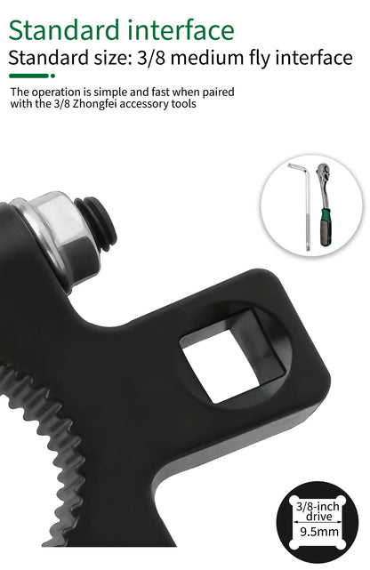 3/8 Inch Inner Tie Rod Removal Tool, Car Steering Ball Joint Disassembly Maintenance Tool, Professional Auto Repair Tool