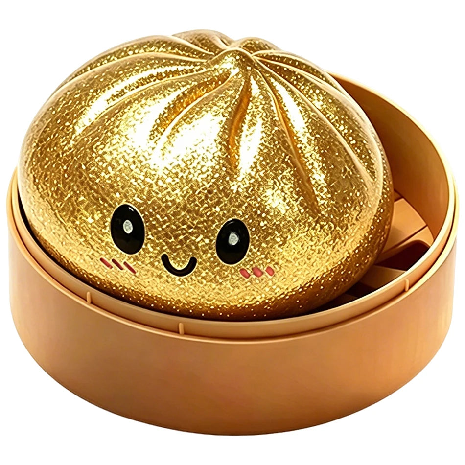 2026Glitter Dumpling Glitter Dumpling Squishy with Box Dumplings Sensory Squeeze Toy for Stress Relief