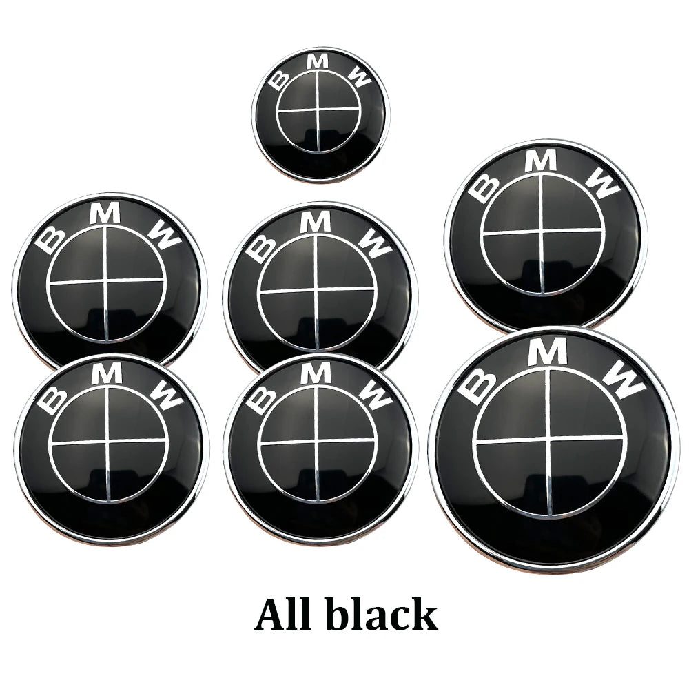 7Pcs Car Hood Front Rear Trunk Emblem For BMW original Logo E36 E46 E53 E39 E90 E60 E93 E87 E34 G20 X3 X5 F30 F20 X6 accessories
