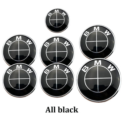 7Pcs Car Hood Front Rear Trunk Emblem For BMW original Logo E36 E46 E53 E39 E90 E60 E93 E87 E34 G20 X3 X5 F30 F20 X6 accessories
