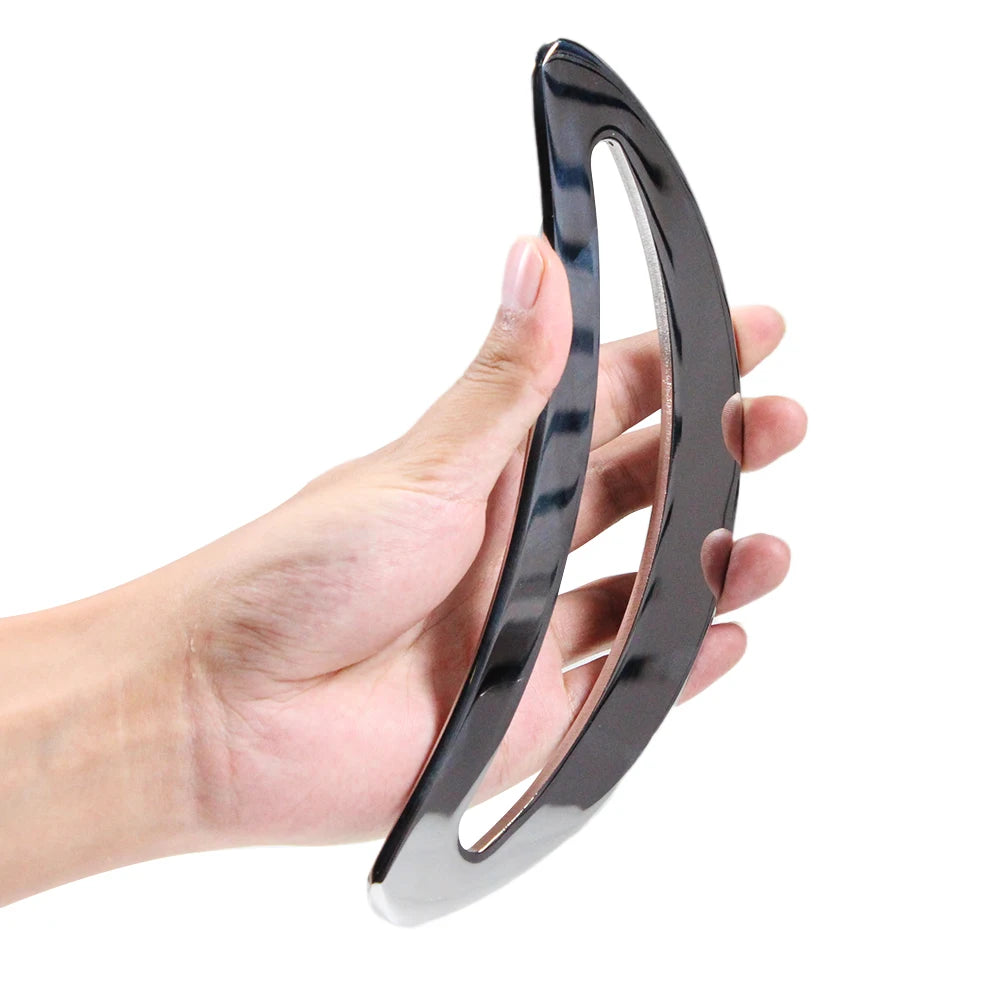 Stainless Steel Gua Sha Tool Muscle Scraper For Relieve Foot, Calf, Neck Pain, Relieves Plantar Fasciitis & Achilles Tendinitis