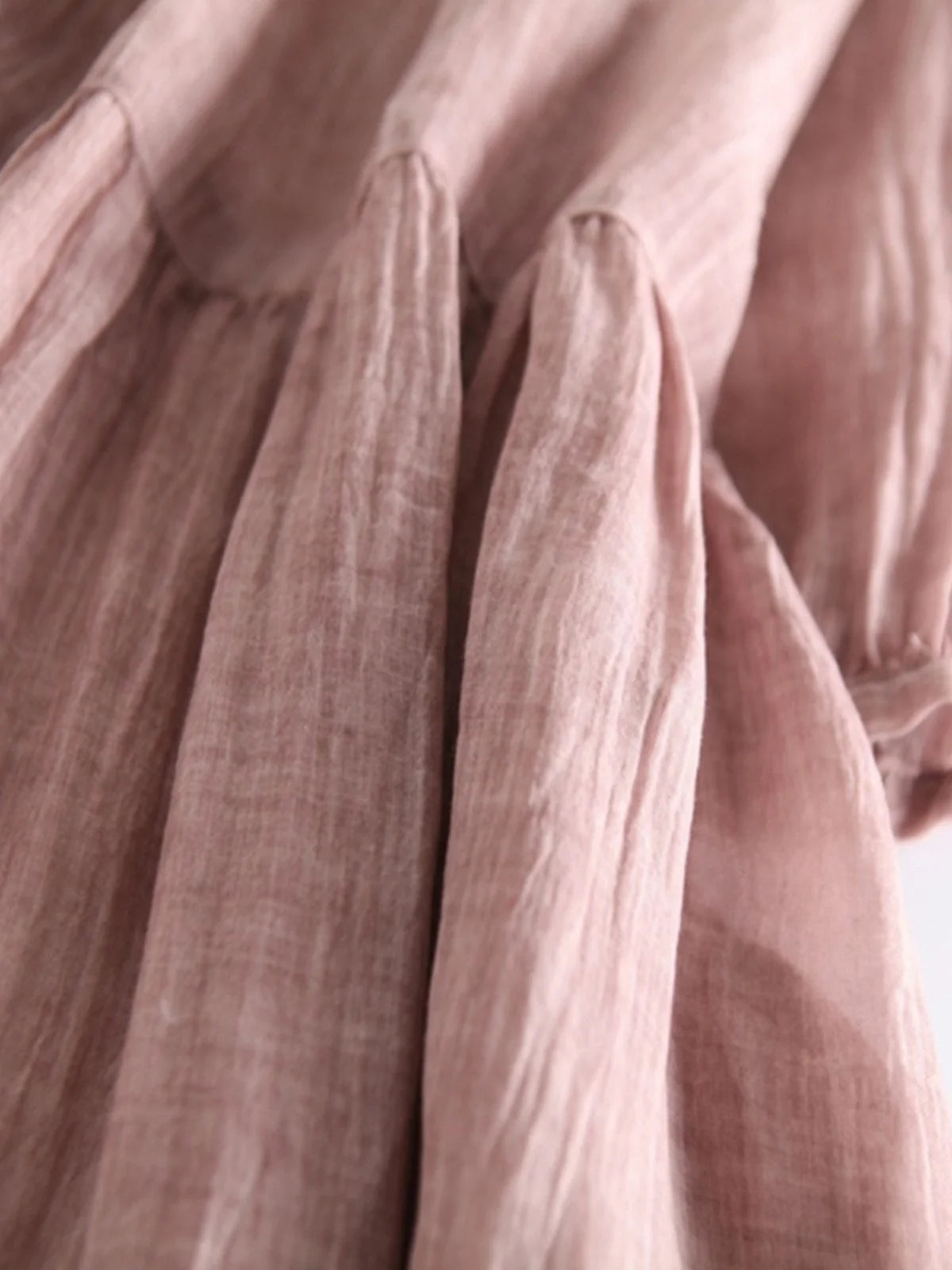 Elegant High-End Cotton Linen Dress Women's Fashionable Oversized Skirt A-Line Long Robe Drifting Style Summer Commute Pure C...