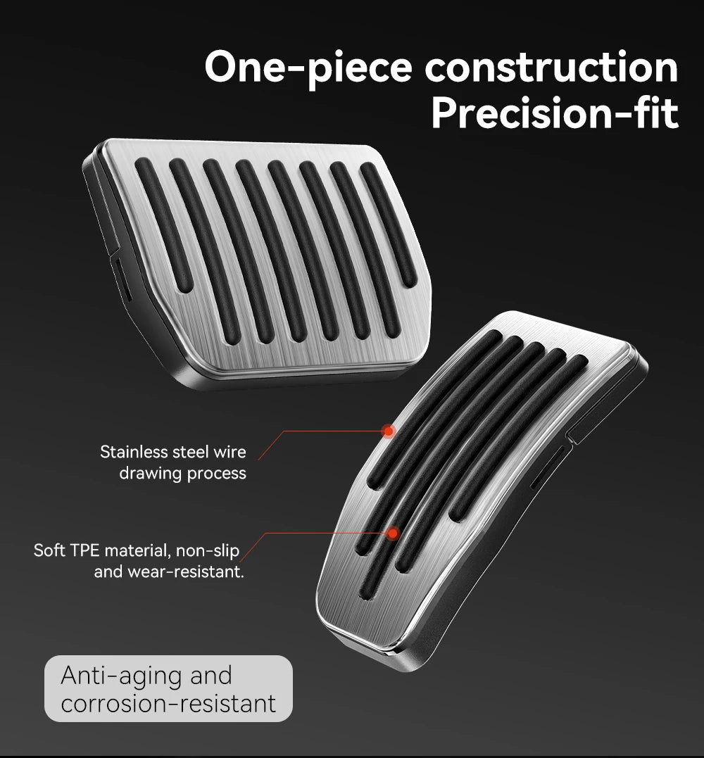 YZ For Tesla Model 3 Y/YL Highland Juniper 2019-2026 Foot Pedals Cover Accessories Snap-fit Car Alloy Accelerator Brake Pedal