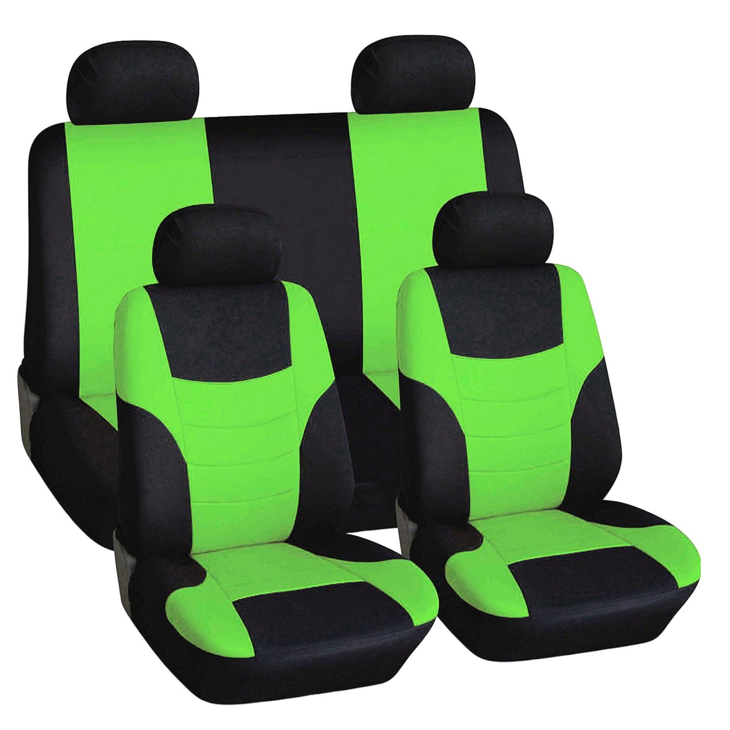 8Pcs Car Seat Covers Front Rear Headrest Protector Comfortable Fashion Seat Cover Protectors for Car SUV All Seasons Auto Parts