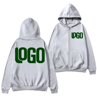 Zipper Hooded Cardigan Sweatshirt Jacket, New Fashion, Anytime, Anywhere Design Brand Logo/Custom Image Replication