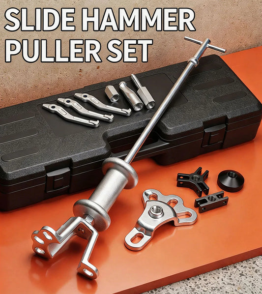 Slide Hammer Dent Puller Set, Slide Hammer Axle Bearing Dent Hub 2 3 Internal External Gear Puller Set Auto Body Repair Tool Set