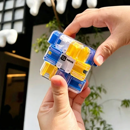 NEW 3D Maze Cube Ball Labyrinth Puzzle Brain Teaser For Adults & Kids Difficult IQ Challenge Problem Solving Educational Toys