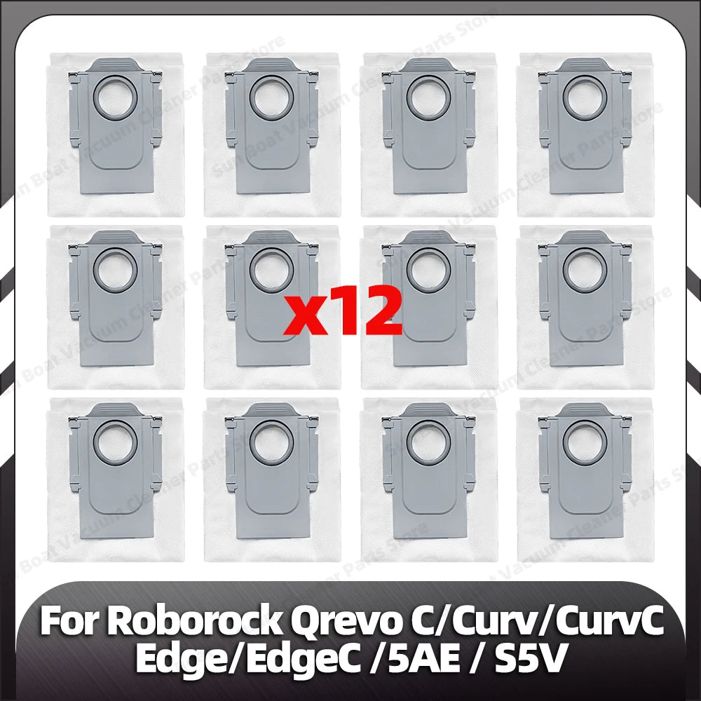 Fit for Roborock Qrevo C/Curv/CurvC/CurvC PRO/Edge/EdgeC/5AE/S5V/S5X/5AI/5XC Main Side Brush HEPA Filter Mop Pad Dust Bag Parts
