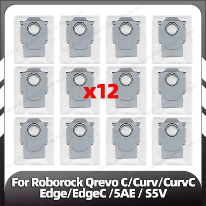 Fit for Roborock Qrevo C/Curv/CurvC/CurvC PRO/Edge/EdgeC/5AE/S5V/S5X/5AI/5XC Main Side Brush HEPA Filter Mop Pad Dust Bag Parts