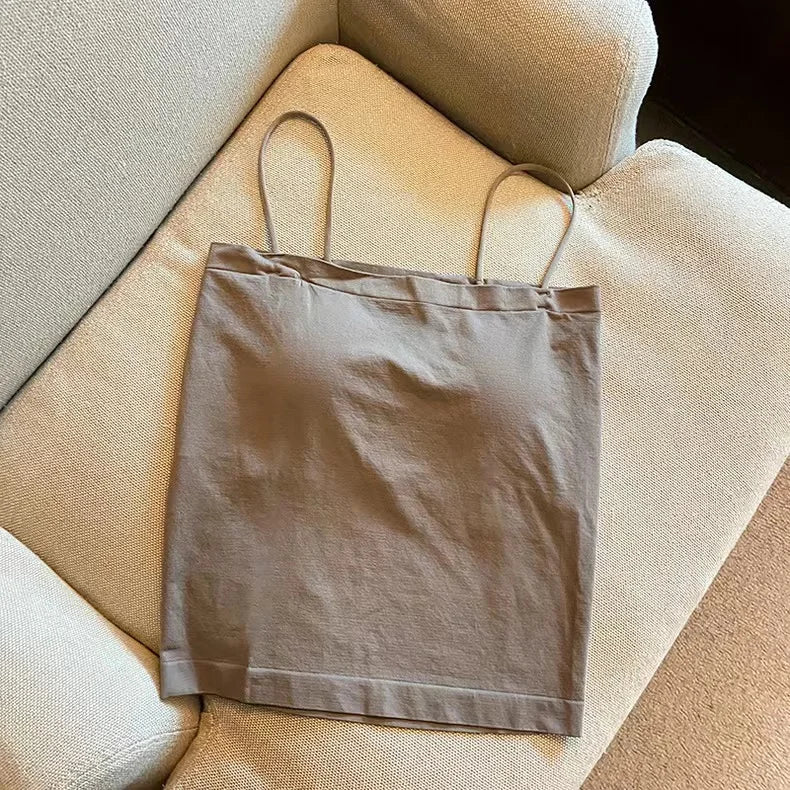 Base Layer Csole Women Summer Inner Wear with Chest Pad One oulder Design Unique Outerwear Beautiful Ba Tube Top