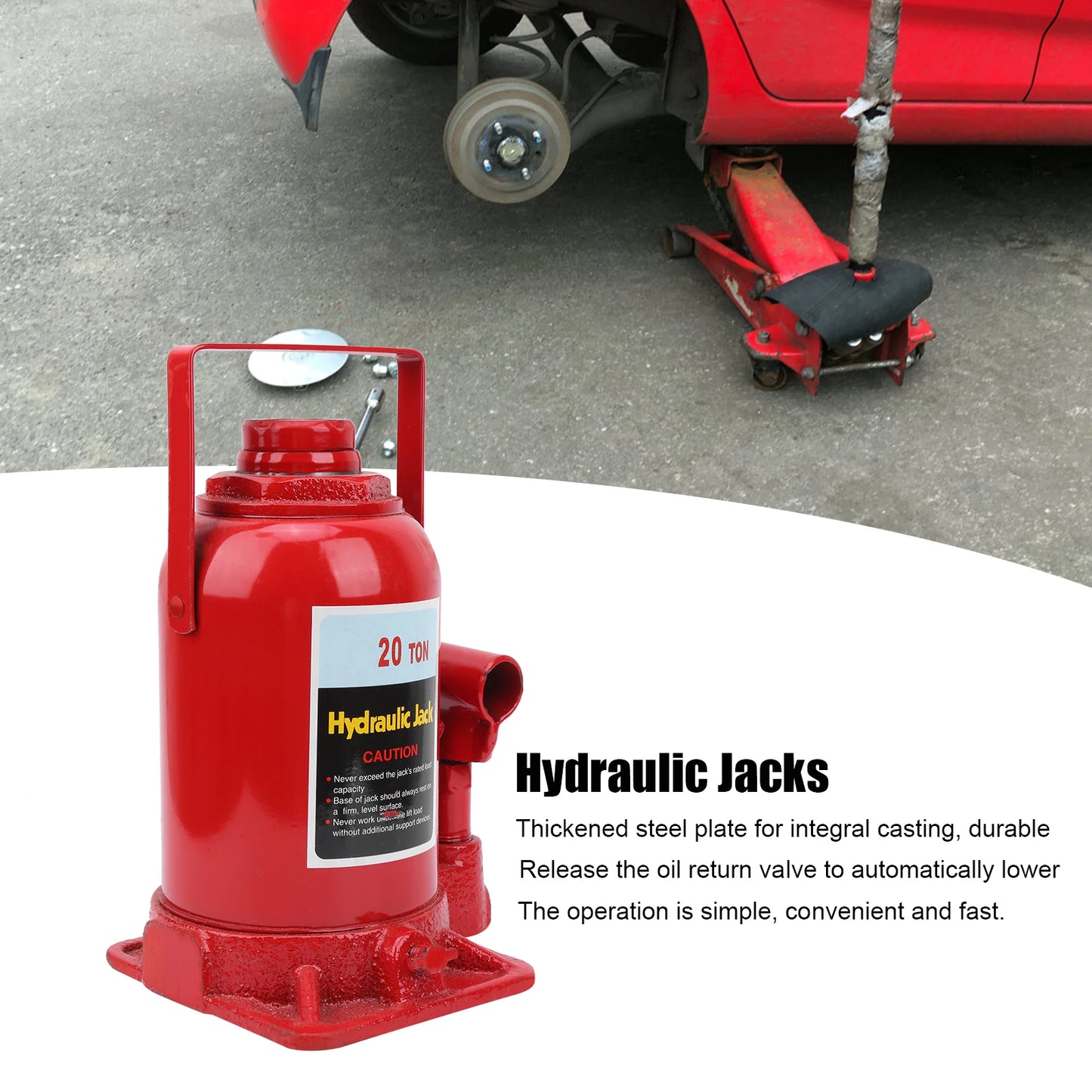 Hydraulic Bottle Jacks Hydraulic Bottle Jacks for Automotive Construction Industrial Agricultural 20 Ton Jacks Industrial Jacks